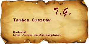 Tanács Gusztáv névjegykártya