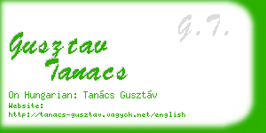 gusztav tanacs business card