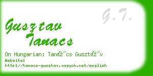 gusztav tanacs business card